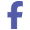Lowercase "f" Facebook logo on black background.