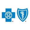 Blue cross and shield healthcare symbols.