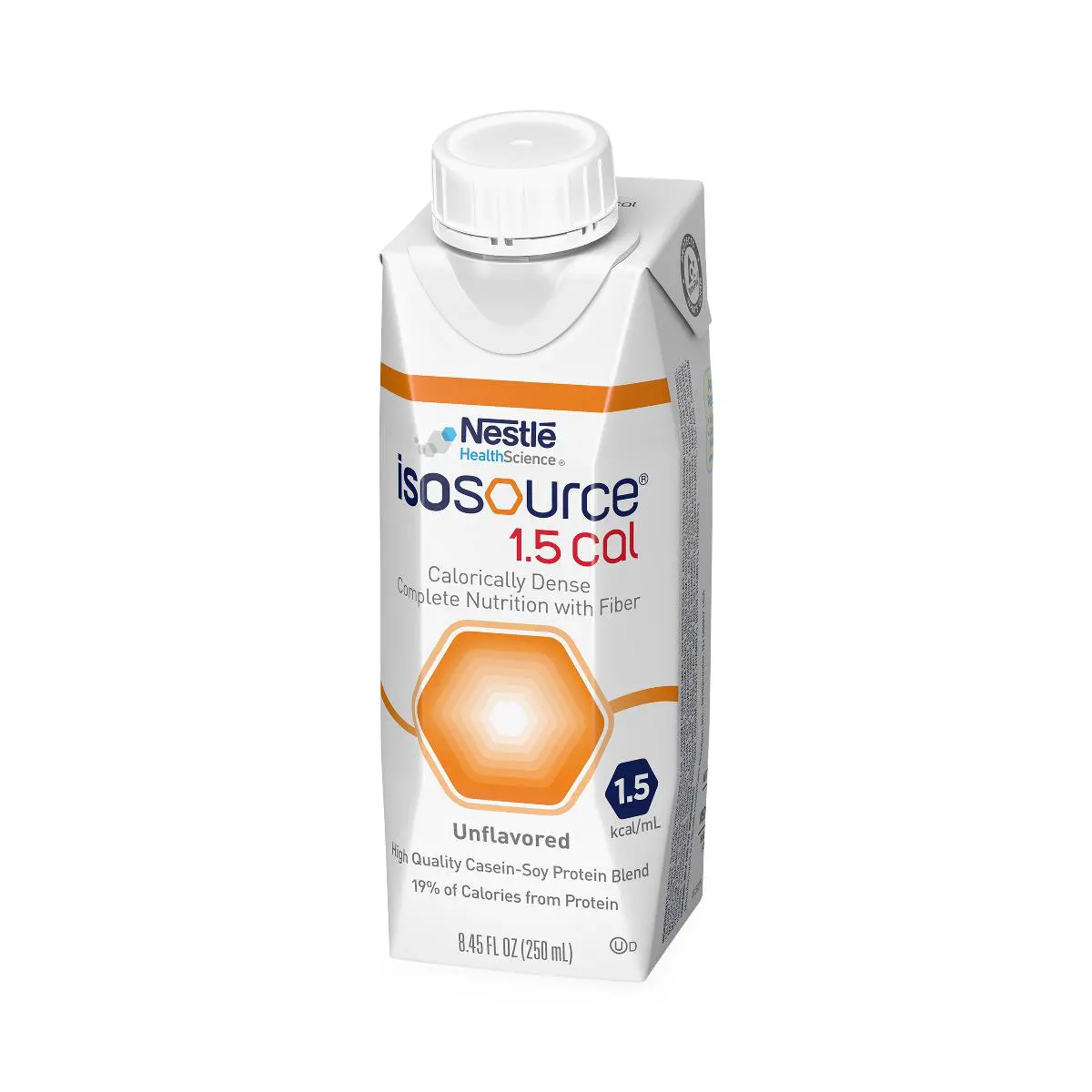 A carton of Nestlé Resource 1.5 Cal nutritional drink.