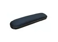 A black ergonomic wrist rest pad.