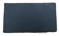 A plain dark blue rectangular fabric piece on a white background.