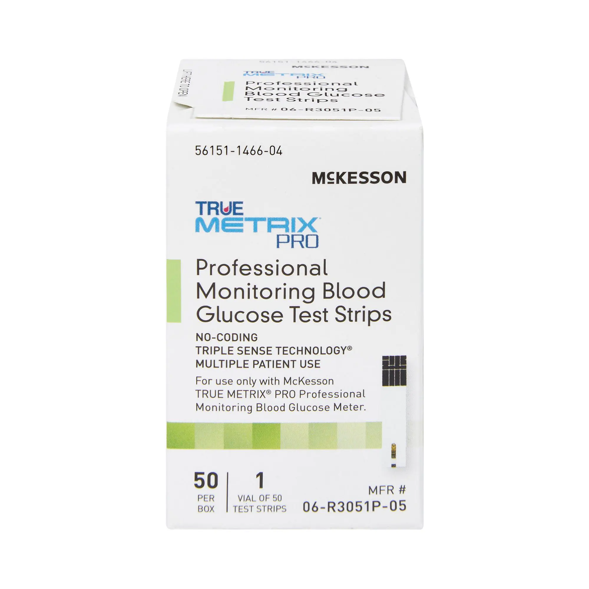 Box of True Metrix blood glucose test strips for professional monitoring.