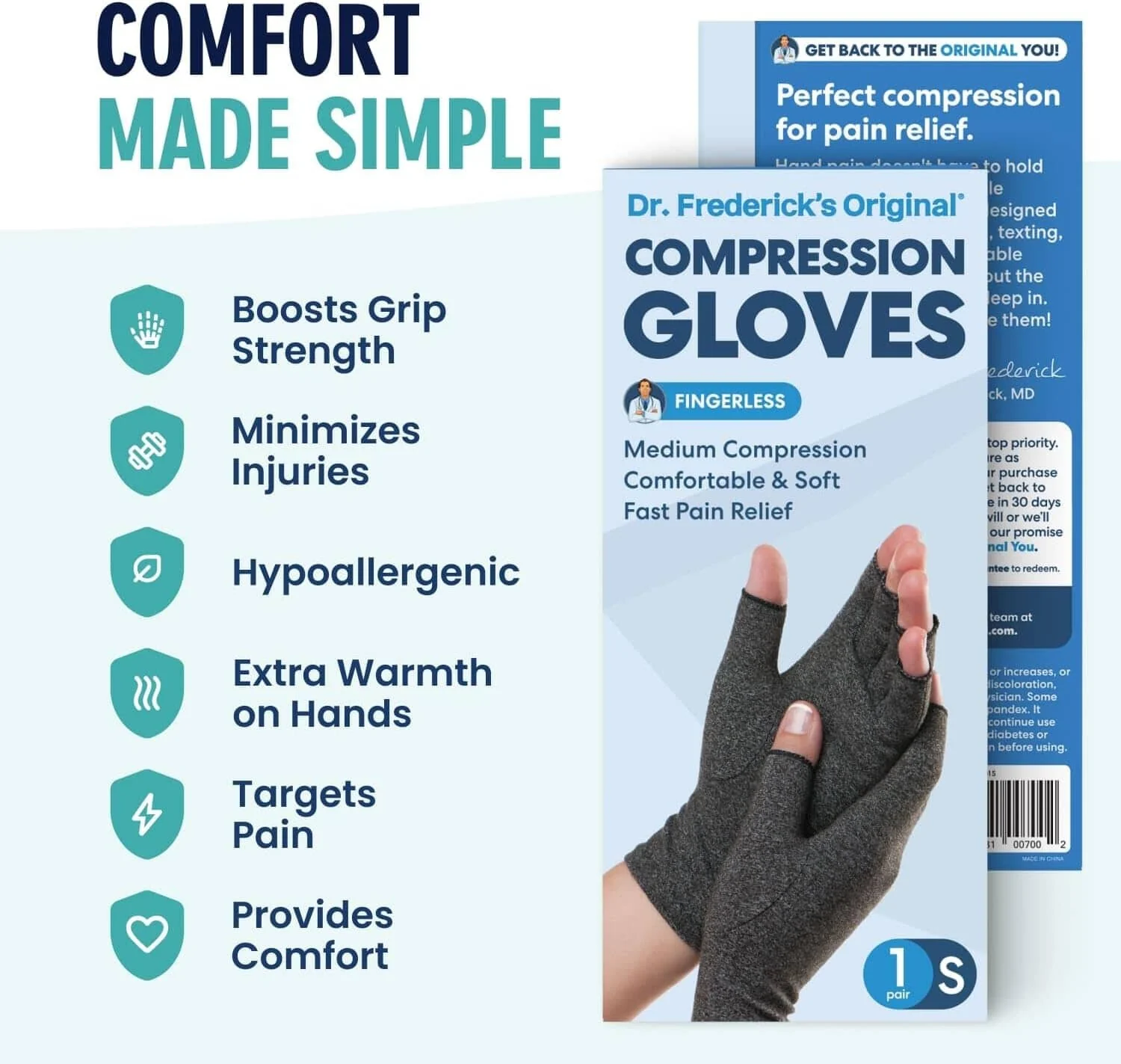 Compression gloves providing warmth, grip, and injury prevention.